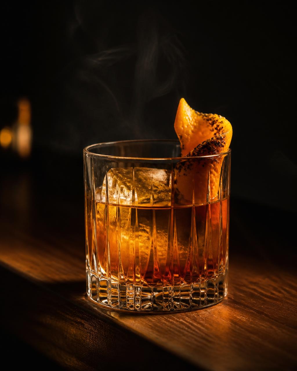 Golden Hour cocktail served at AMBER